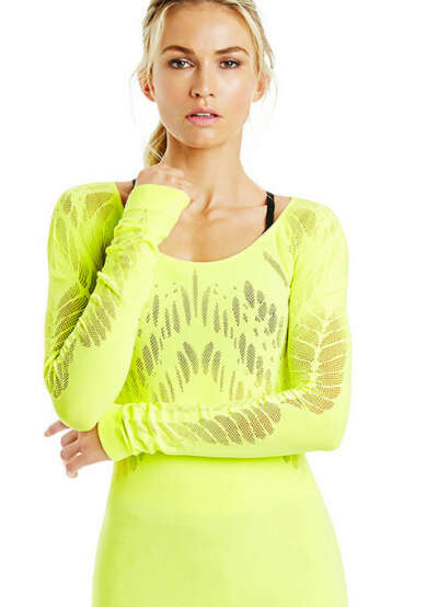 Yellow Lorna Jane LS Top