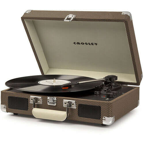 Виниловый проигрыватель "Cruiser Deluxe Tweed CR8005D-TW", коричневый бренда Crosley