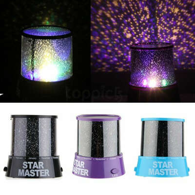 Sky Star 4 LED Colorful Night Light Projector Lamp Christmas Party Gift