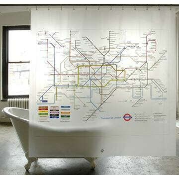 Штора для ванной London Underground Map