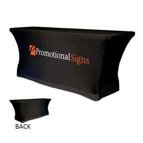 8ft Stretch Table Cover with Closed Back