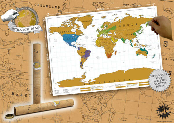 Скрэтч-карта мира True Map