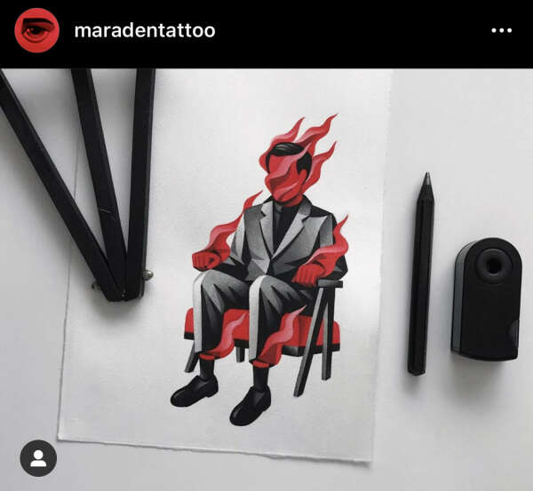 Татуировка от https://instagram.com/maradentattoo?igshid=1db3mxznbm485