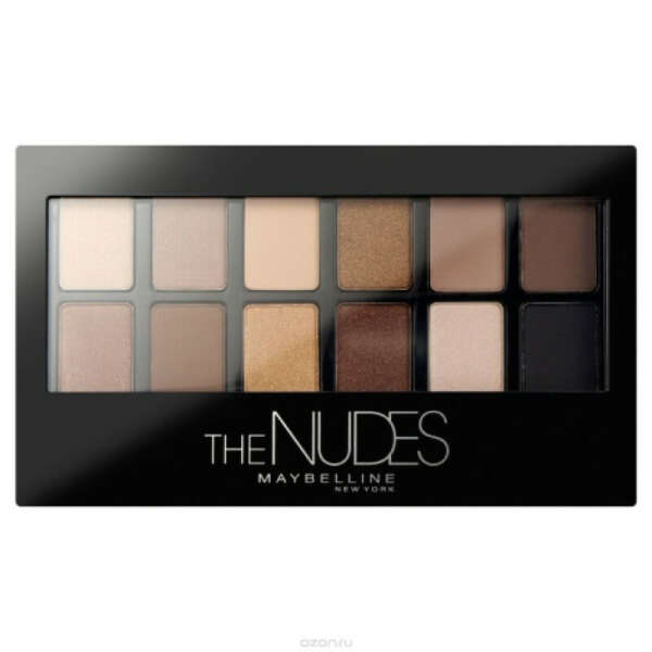 Maybelline New York Палетка теней для глаз "The Nudes", оттенок 01, Натуральный, 9,6 гр