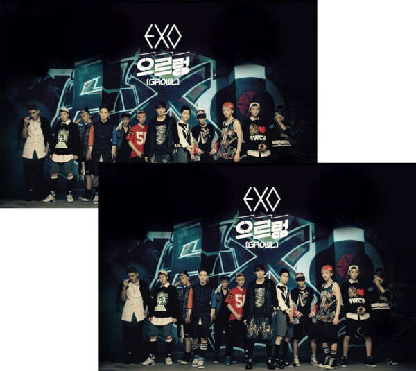 EXO - XOXO REPACKE GROWL (Kiss+Hug SET)