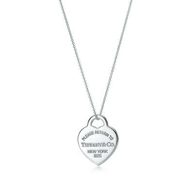 Подвеска в форме сердца Return to Tiffany™ из серебра, размер medium | Tiffany & Co.