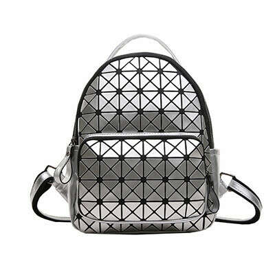 Geometric pattern mini backpack