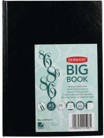 Скетчбук для зарисовок BIG BOOK 110г/кв.м 140х210мм 86л.