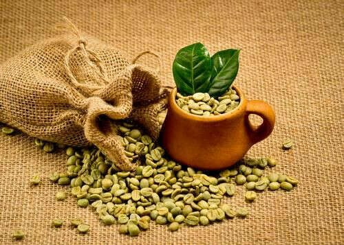 Зелёный зерновой кофе