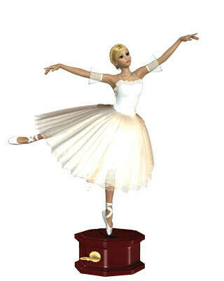 Балерина музыкальная статуэтка