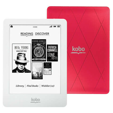 Электронная книга Kobo Glo Red Красная + Книги