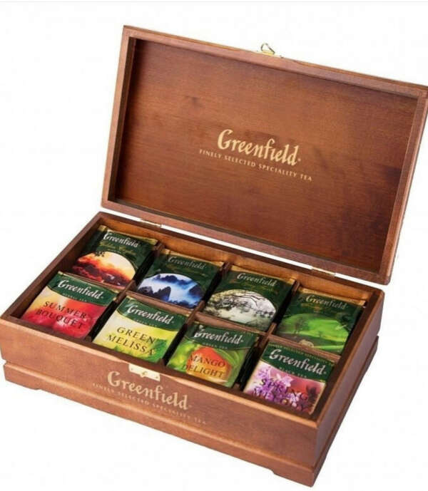 Чай Greenfield в деревянной коробке