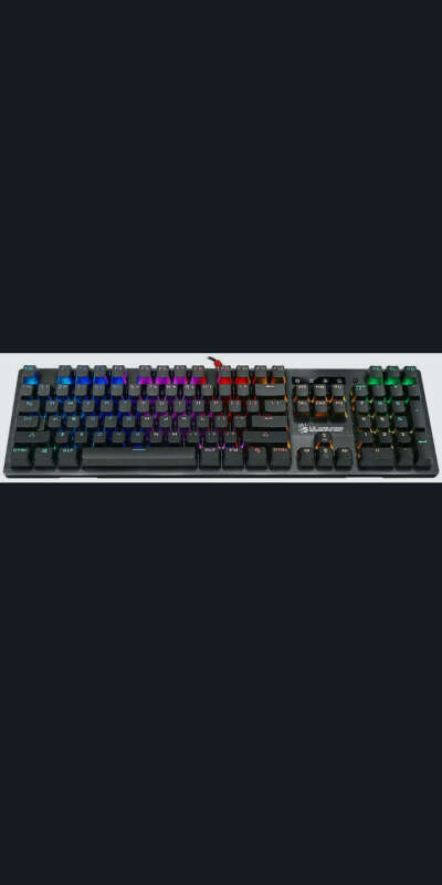 Игровая клавиатура проводная A4Tech B820R, (LK Light Strike), черный