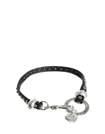 Jamie Jewellery Karma Leather Stud Bracelet