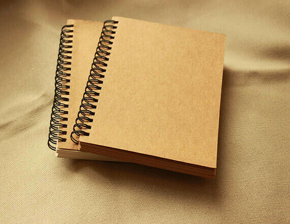 Kraft Notebook - 140 pages // Spiral Notebook // Sketchbook // Notepad // Notebook Journal