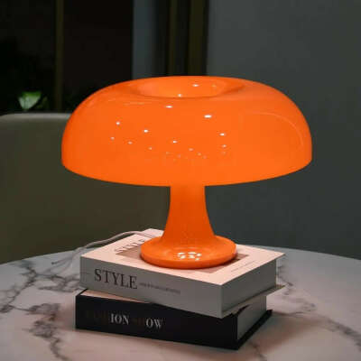 Minimalistic mushroom lamp (Оранжевая)
