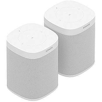 Amazon.com: All-New Sonos On Two Room Set – The Smart Speaker for Music Lovers with Amazon Alexa built for Wireless Music Streaming and Voice Control in a Compact Size with Incredible Sound for Any Room. (White): Home Audio & Theater