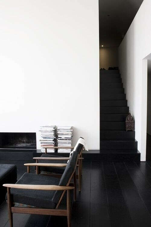 Black floors at home