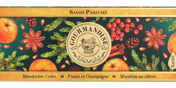 Gourmandise Savon Parfume Set с ароматом мандарина, шампанского и макаронс