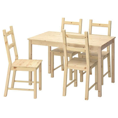 ИНГУ / ИВАР Стол и 4 стула - сосна - IKEA