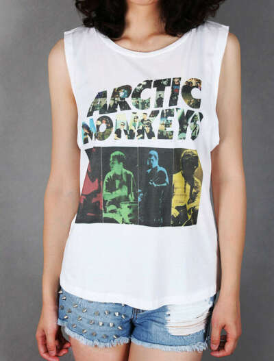 Arctic Monkeys ärmelloses Shirt Frauen Tank Top Größe S, M, L