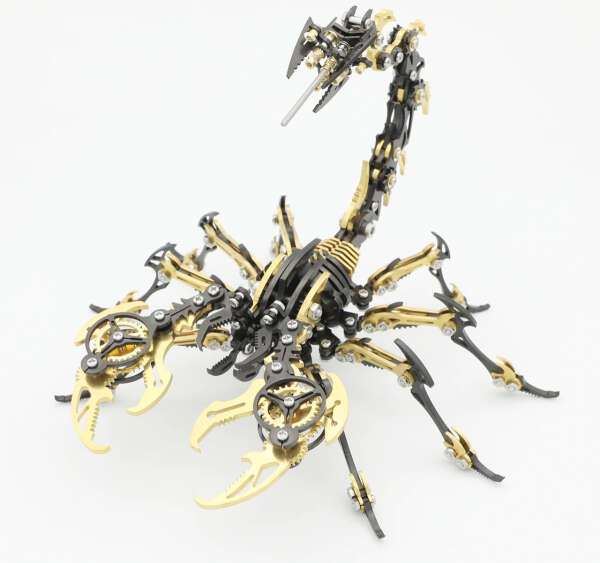 3D Mechanical Scorpion Assembly kit: Black Gold