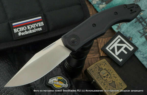 Складной нож Echo Knives Veksha BL