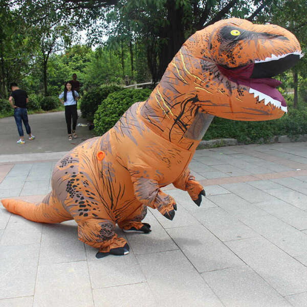 Надувной костюм динозавра