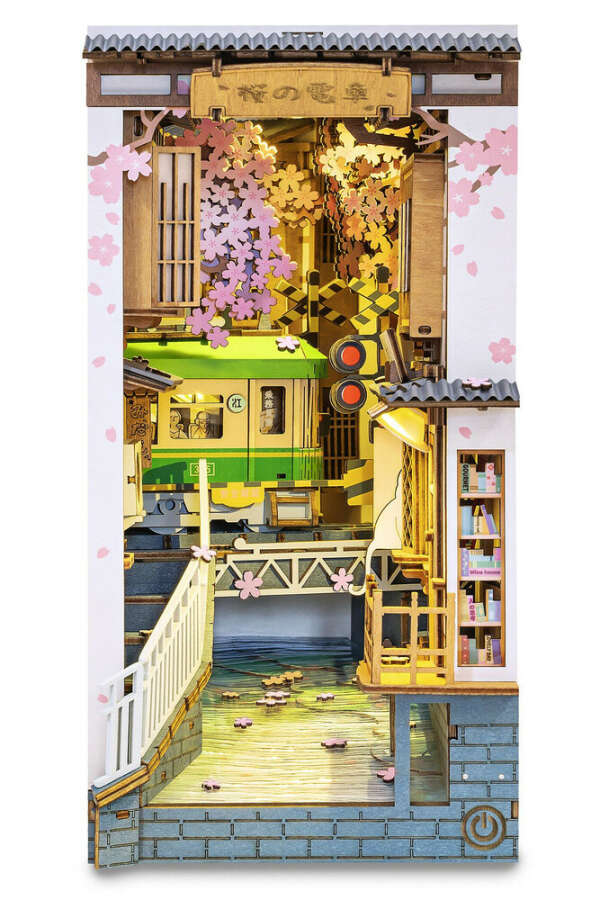 Деревянный конструктор - книжный уголок Цветущая Сакура