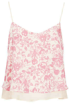 Pink Floral Strappy Cami