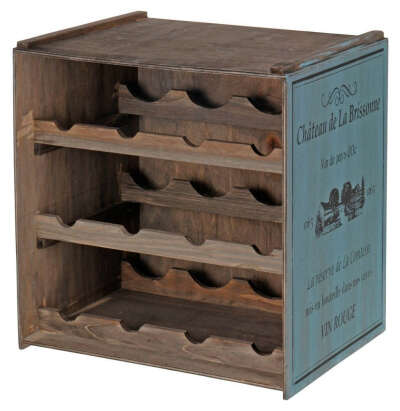 Ящик для винных бутылок, синий, 38х30х41 см - 2 275,00 руб. руб.