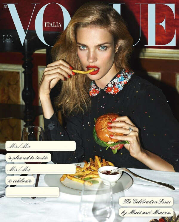 Vogue Italia December 2017 с Водянововй