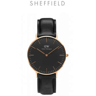 Daniel Wellington CLASSIC BLACK | 36ММ SHEFFIELD ROSE GOLD