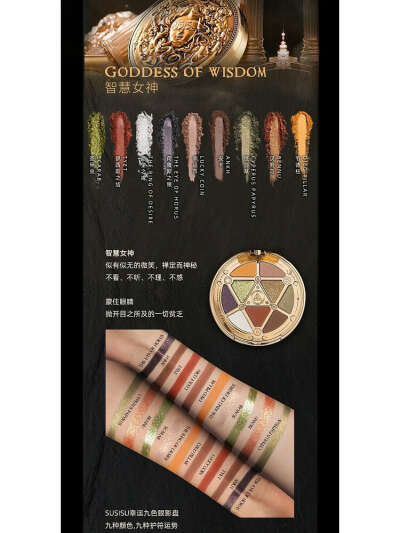 Lucky Coins 9 Colors Eyeshadow Palette by SUSISU