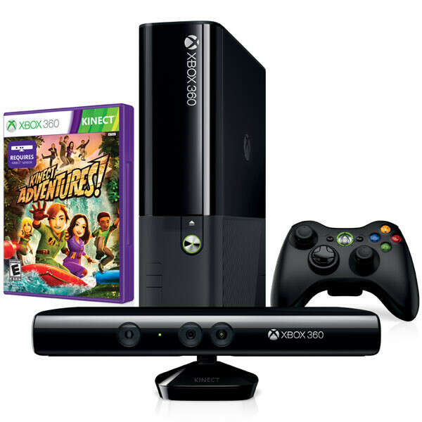 Игровая приставка Xbox 360 Microsoft E 250GB+Kinect+игра Kinect Adventures (5СX-00012)