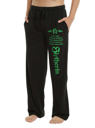 SLYTHERIN FOIL MEN&#039;S PAJAMA PANTS