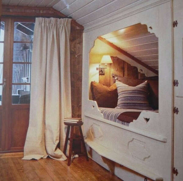 Поспать на традиционной норвежской кровати