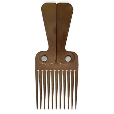 Pieptene pliabil Comby Imitation Wood Afro Comb