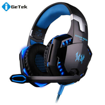 КАЖДЫЙ G2000 Накладные наушники Игры Gaming Headset Наушники Повязка Наушники с Микрофоном Стерео Бас Светодиодные для ПК Игры купить на AliExpress