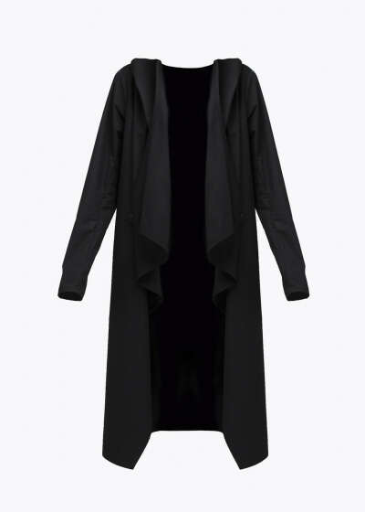 MANTLE-RAINCOAT DEMENTOR. BLACK