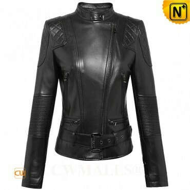 CWMALLS® Designer Leather Moto Jacket CW607018