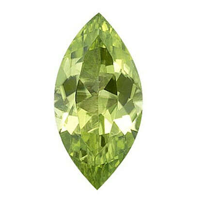 Natural Semi-Precious Stones, Peridot Marquise | Gems Arcade