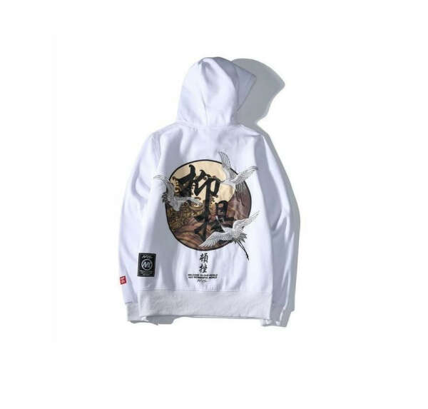 YAYUKATA Japanese Cranes Hoodie