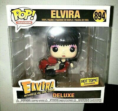 ELVIRA! MISTRESS OF THE DARK #894! FUNKO POP DELUXE! HOT TOPIC EXCLUSIVE!