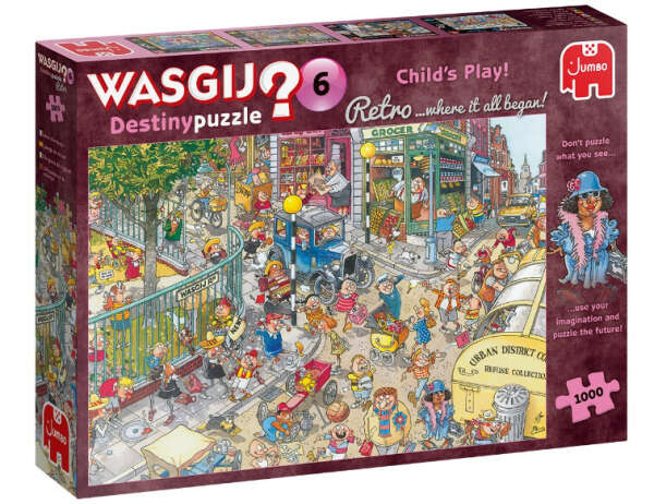 Пазл Jumbo 1000 деталей: Wasgij. Детские игры (J25015)