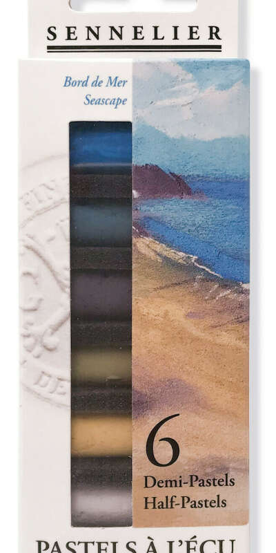 Sennelier / Пастель сухая художественная "Морской пейзаж", 6 цветов