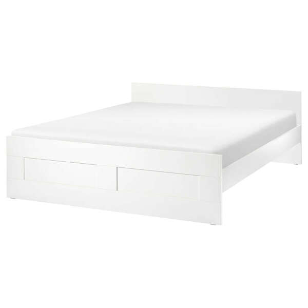 Купить БРИМНЭС Каркас кровати, белый, Лурой, 140x200 см по выгодной цене - IKEA
