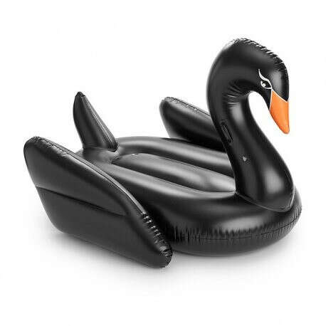 Купить Надувной матрас Лебедь черный в интернет магазине