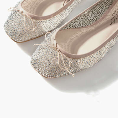 SHINY BALLERINA FLATS