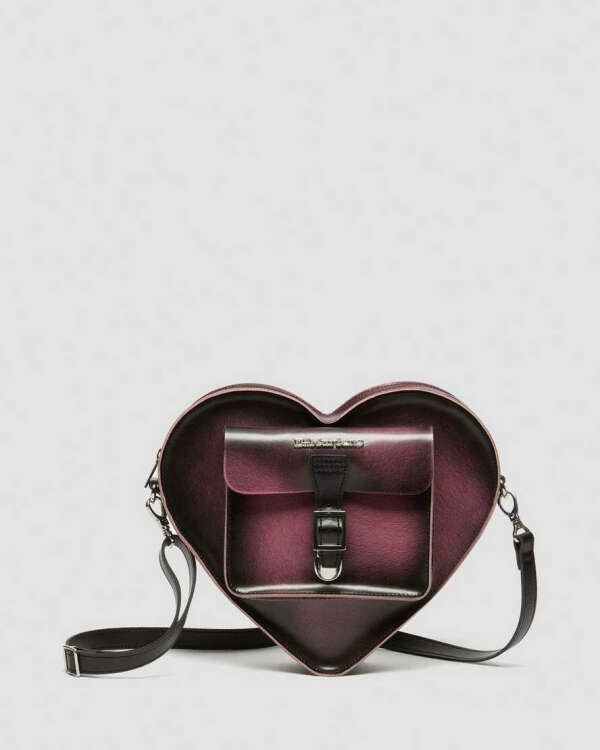 DR MARTENS Heart Shaped Distressed Look Leather Bag